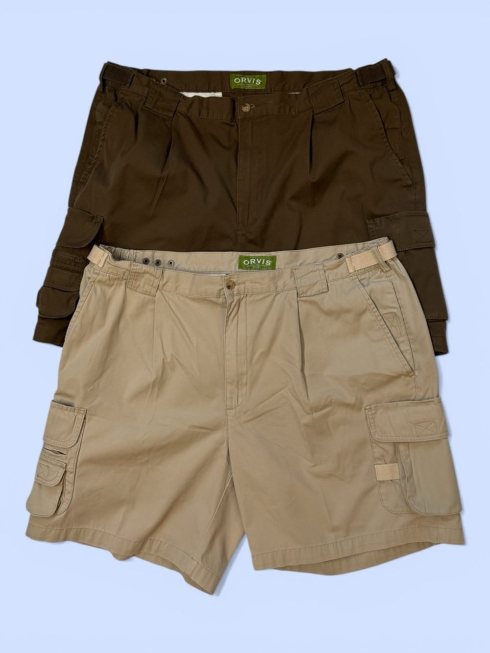 Orvis Cargo Shorts Fishing Hiking Expedition Bundle TWO Pair Sz 42